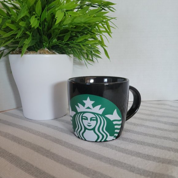 Starbucks Other - Starbucks Black And Green Mermaid Logo Mug